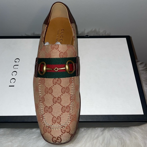 GUCCI LOAFERS MOCCASINS HORSEBIT BEIGE - Picture 2 of 5